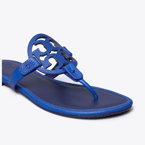 NIB~TORY BURCH~MILLER Tumbled Leather Sandals - Picture 2 of 7